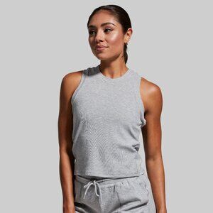 Born Primitive Everyday Crop (Light Heather Grey) Size X-Small